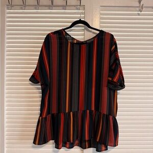 Striped Multicolor Women's Top